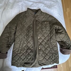 Vintage Quilted Polo Barn Jacket
